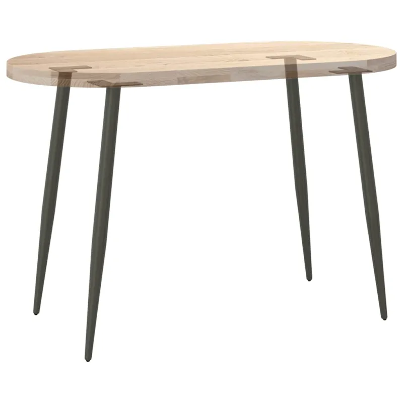 Konsolinio staliuko kojelės, 4 vnt., antracito spalvos, 72-73 cm, plienas, kūginės formos