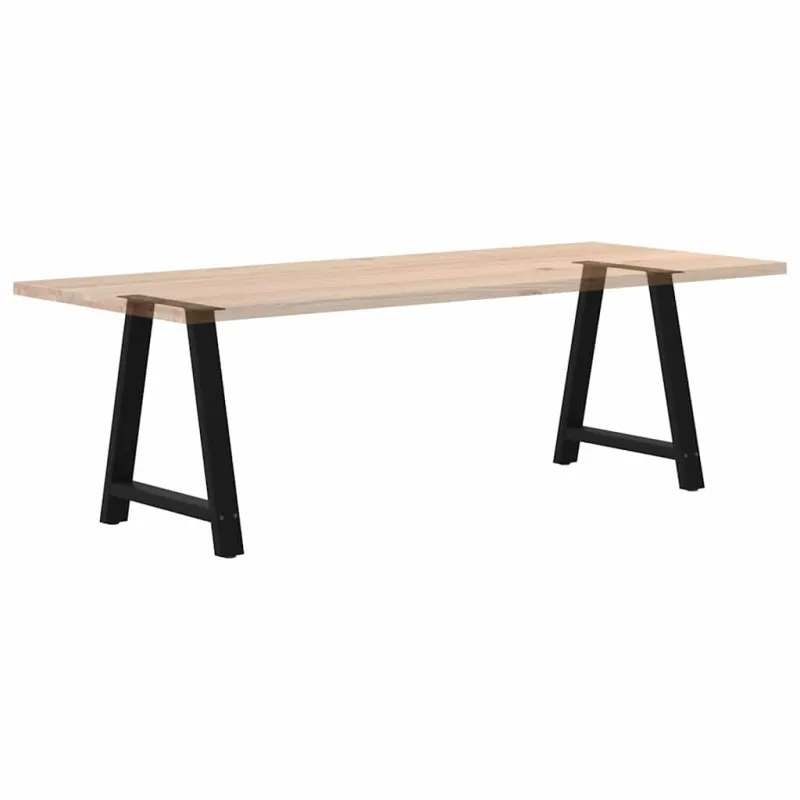 Valgomojo stalo kojelės, A formos, 2 vnt., juodos, 80x(72-73) cm, plienas