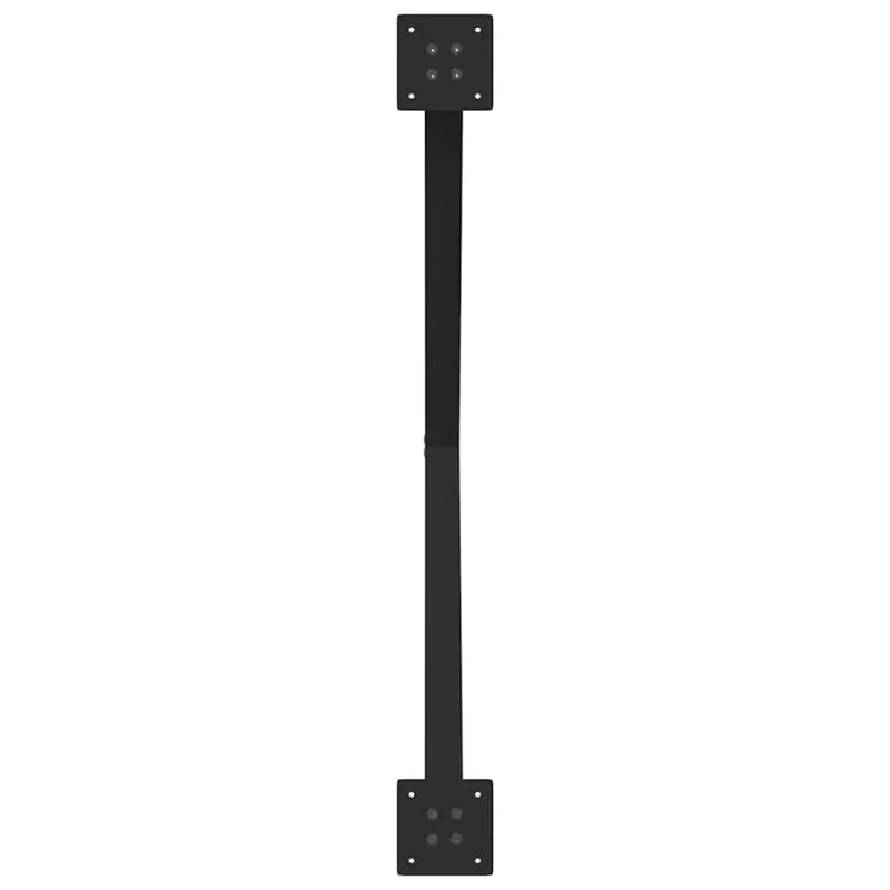 Valgomojo stalo kojos, 2 vnt., juodos, 90x(72-73) cm, plienas, X formos