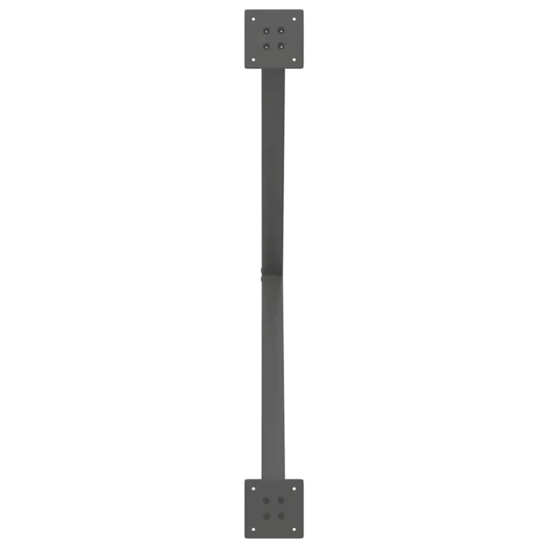Valgomojo stalo kojos, 2 vnt., antracito spalvos, 90x(72-73) cm, plienas