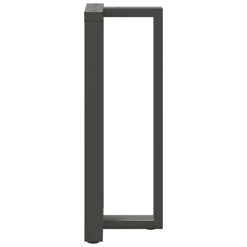 Baro stalo kojos, T formos, 2 vnt., antracito spalvos, 50x35x(100-101) cm, plienas
