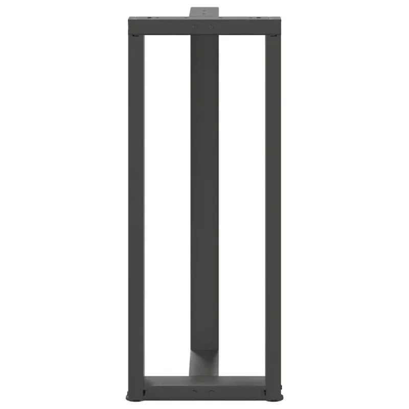 Baro stalo kojos, T formos, 2 vnt., antracito spalvos, 50x35x(100-101) cm, plienas