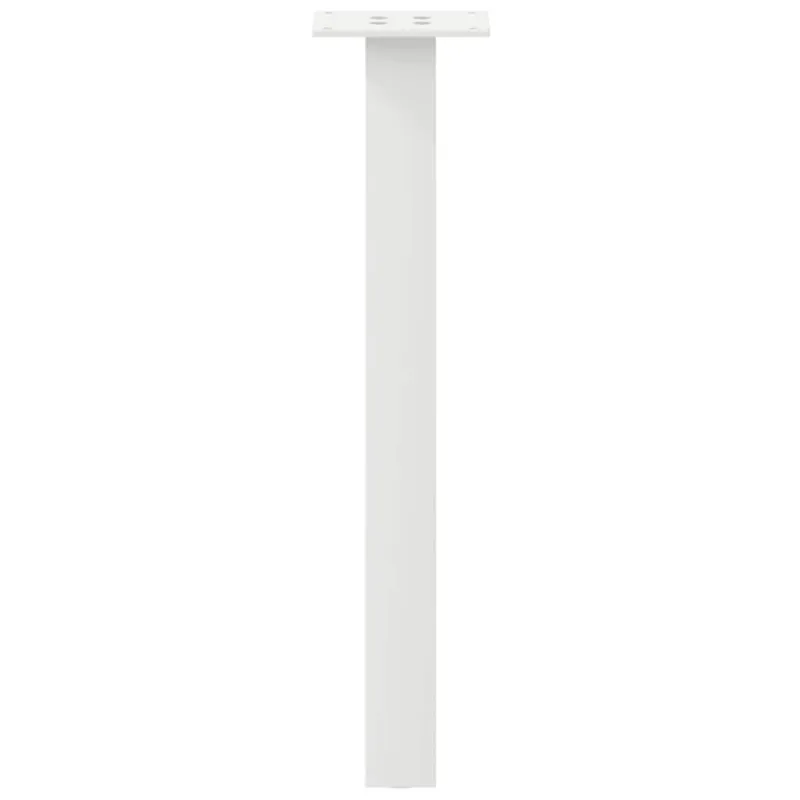 Kavos staliuko kojelės, 4 vnt., baltos, 42 cm, plienas