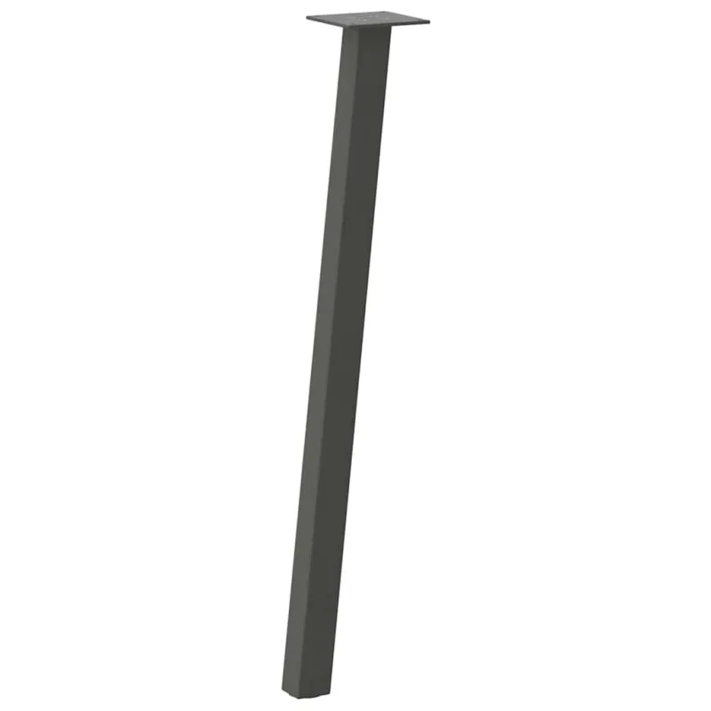 Konsolinio stalo kojos, 4 vnt., antracito spalvos, 72 cm, plienas