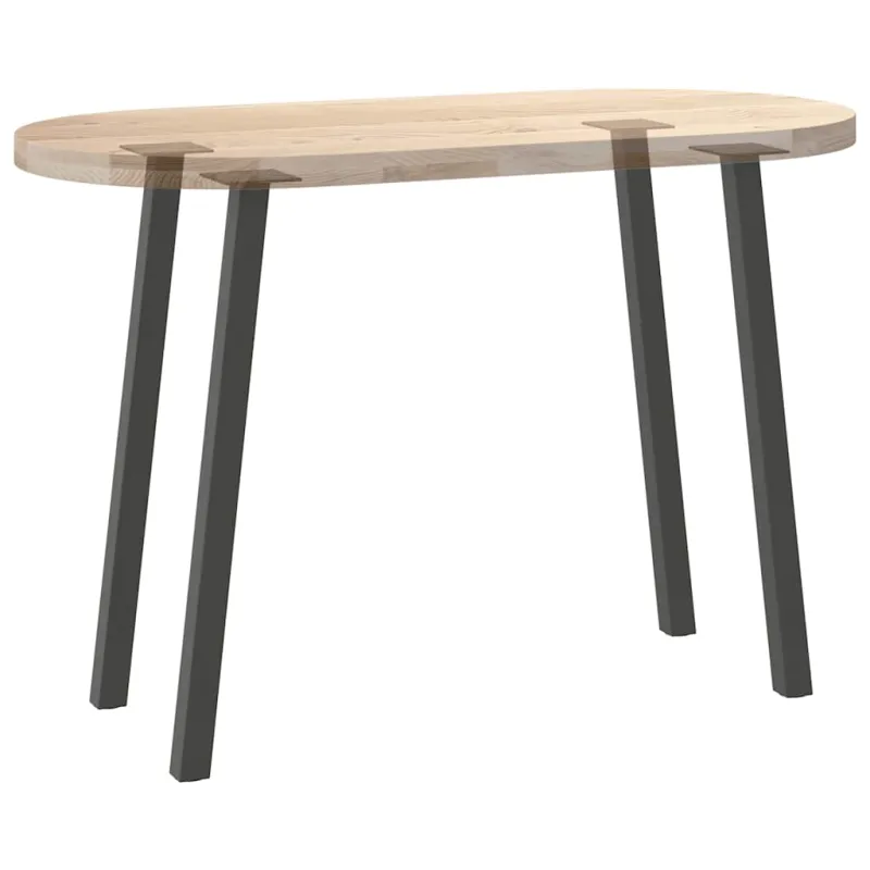 Konsolinio stalo kojos, 4 vnt., antracito spalvos, 72 cm, plienas