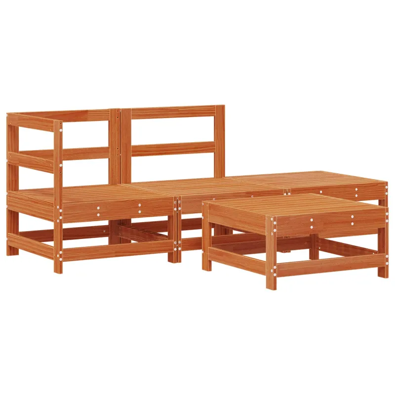 Sodo poilsio komplekti 4 osaa Vahakivipuutarhakalusteet