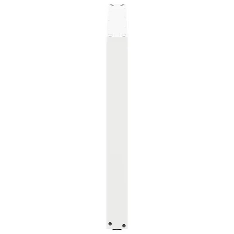Valgomojo stalo kojelės, 2 vnt., baltos, 100x(72-73) cm, plienas, U formos