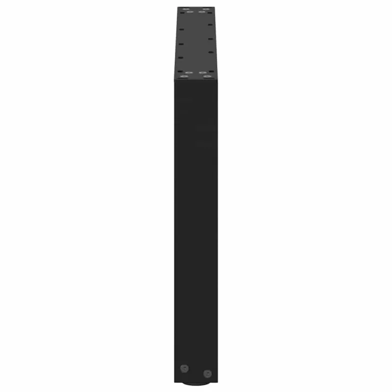 Kavos staliuko kojelės, 2 vnt., juodos, 60x(42-43) cm, plienas, U formos