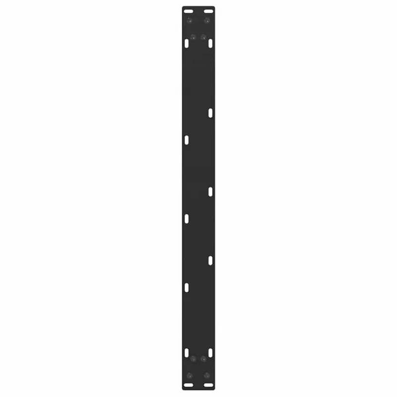 Kavos staliuko kojelės, 2 vnt., juodos, 60x(42-43) cm, plienas, U formos