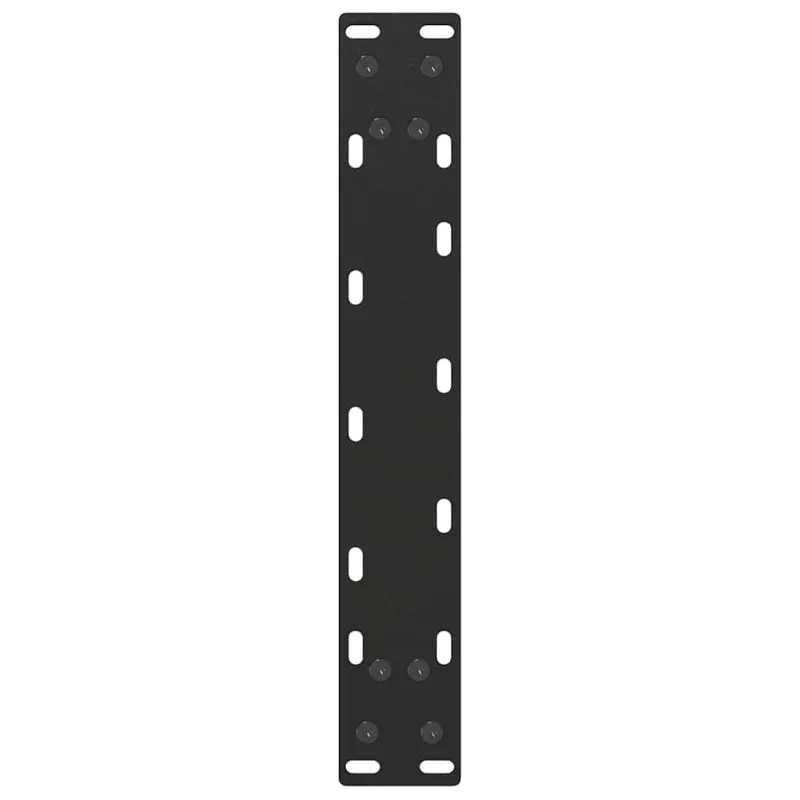 Kavos staliuko kojelės, 2 vnt., juodos, 28x(42-43) cm, plienas, U formos