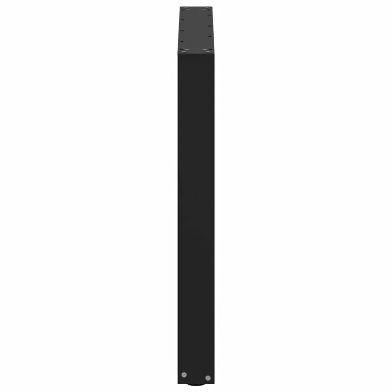 Valgomojo stalo kojelės, 2 vnt., juodos, 80x(72-73) cm, plienas, U formos