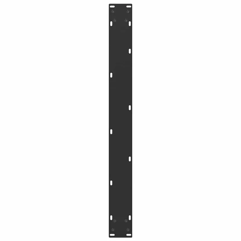 Valgomojo stalo kojelės, 2 vnt., juodos, 80x(72-73) cm, plienas, U formos