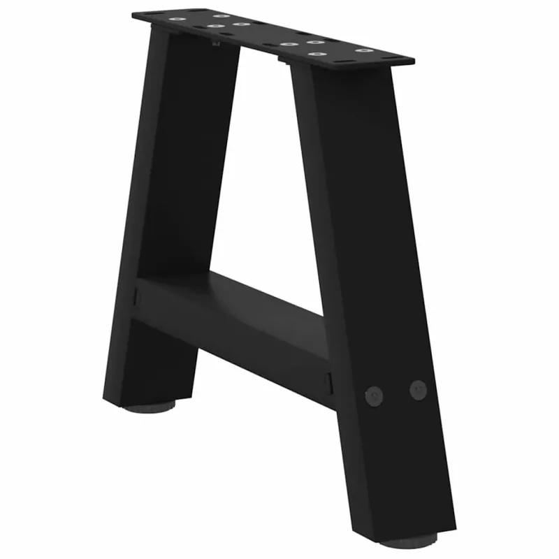Kavos staliuko kojelės, A formos, 2 vnt., juodos, 50x(30-31) cm, plienas