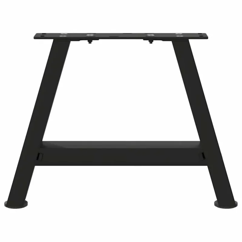 Kavos staliuko kojelės, A formos, 2 vnt., juodos, 50x(30-31) cm, plienas
