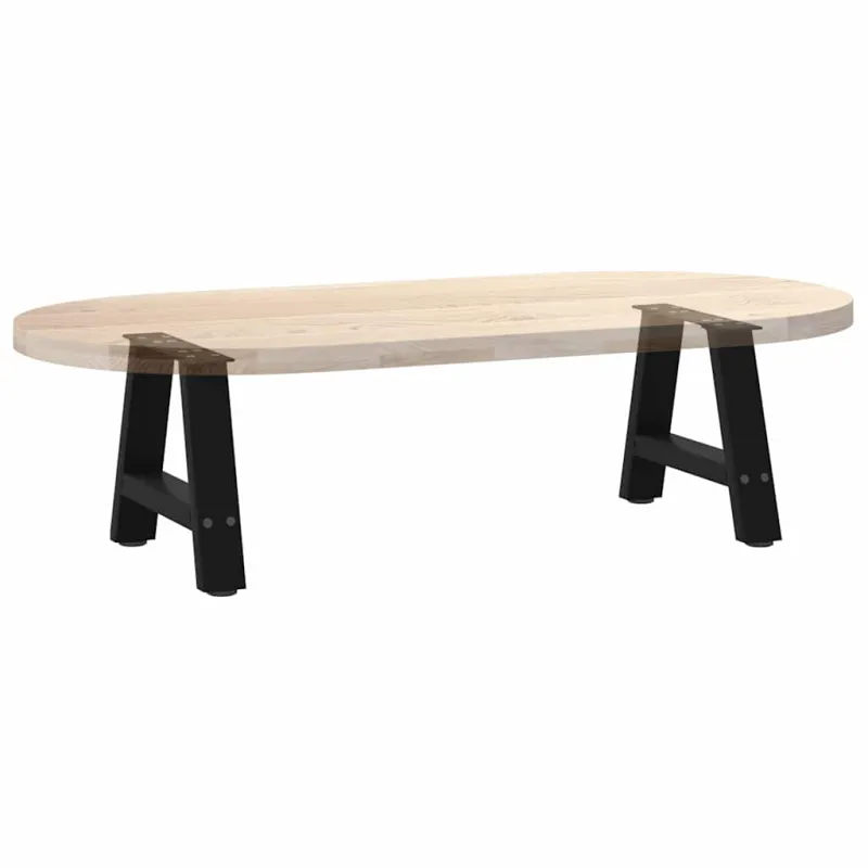 Kavos staliuko kojelės, A formos, 2 vnt., juodos, 50x(30-31) cm, plienas