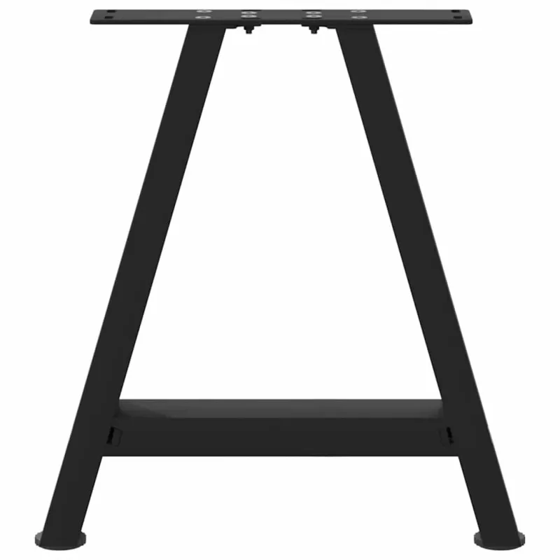 Kavos staliuko kojelės, A formos, 2 vnt., juodos, 38x(42-43) cm, plienas