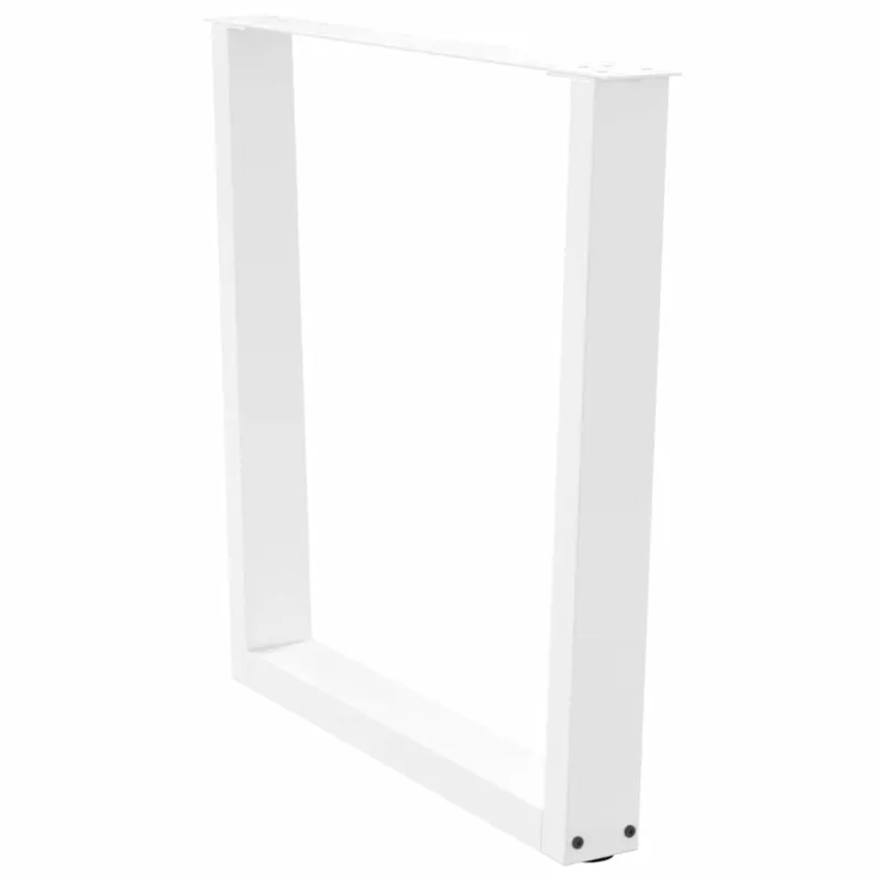 Valgomojo stalo kojelės, 3 vnt., baltos, 90x(72-73,3) cm, plienas, V formos