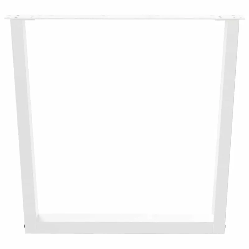Valgomojo stalo kojelės, 3 vnt., baltos, 90x(72-73,3) cm, plienas, V formos