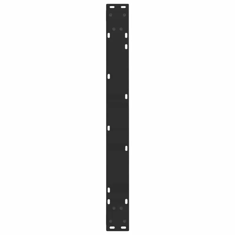 Valgomojo stalo kojelės, V formos, 2 vnt., juodos, 80x(72-73,3) cm, plienas