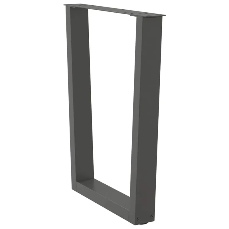 Valgomojo stalo kojos, V formos, 3 vnt., antracito spalvos, 70x(72-73,3) cm, plienas