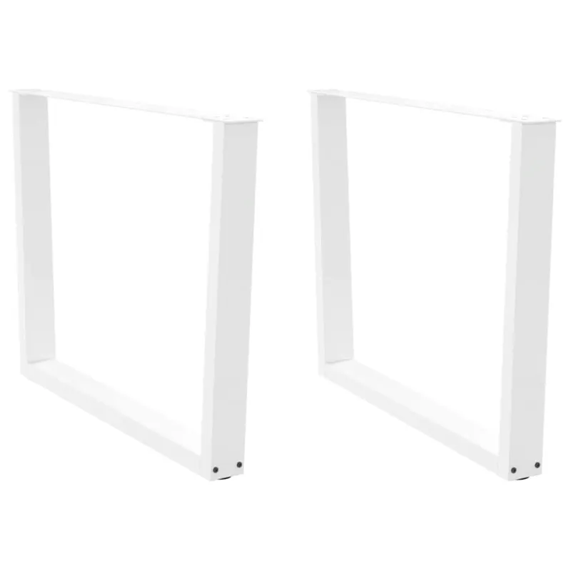 Valgomojo stalo kojelės, V formos, 2 vnt., baltos, 100x(72-73,3) cm, plienas