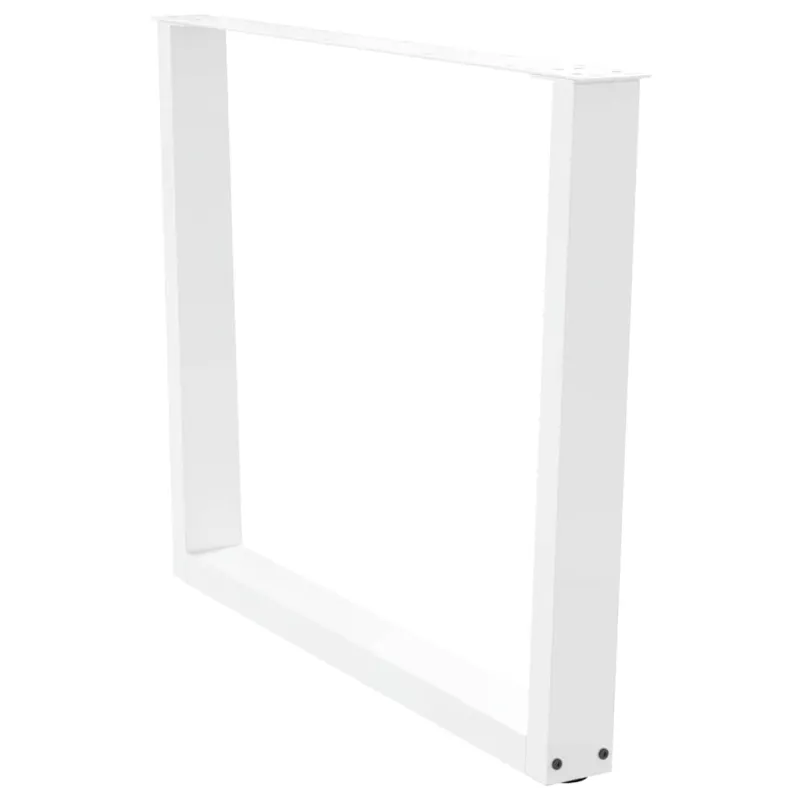 Valgomojo stalo kojelės, V formos, 2 vnt., baltos, 100x(72-73,3) cm, plienas