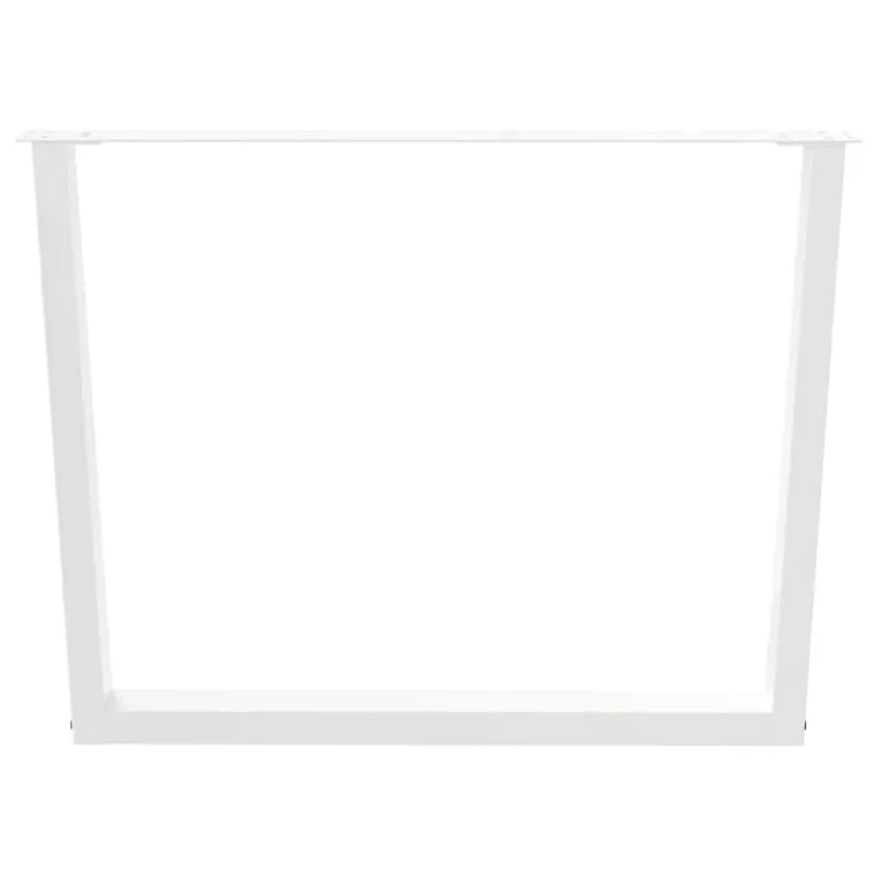 Valgomojo stalo kojelės, V formos, 2 vnt., baltos, 100x(72-73,3) cm, plienas