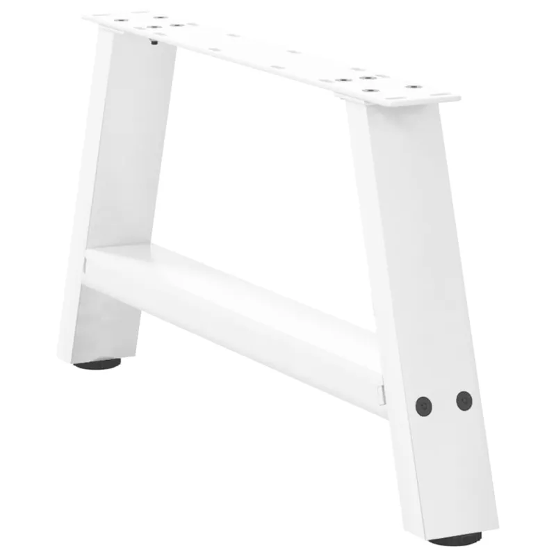 Kavos staliuko kojelės, 2 vnt., baltos, 60x(30-31) cm, plienas, A formos