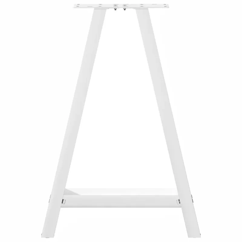 Valgomojo stalo kojelės, 2 vnt., baltos, 60x(72-73) cm, plienas, A formos