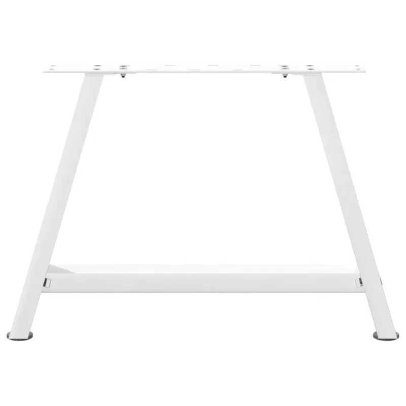 Kavos staliuko kojelės, A formos, 2 vnt., baltos, 60x(42-43) cm, plienas
