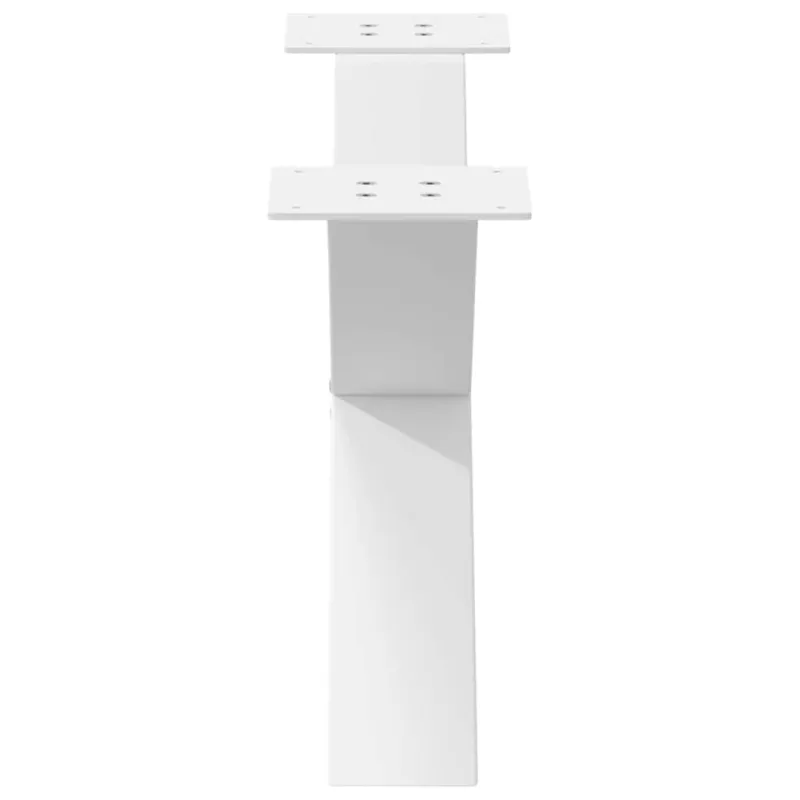 Kavos staliuko kojelės, 2 vnt., baltos, 70x(30-31) cm, plienas, X formos