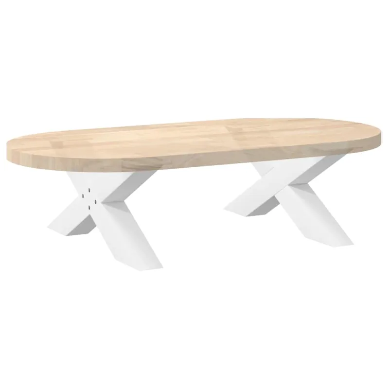 Kavos staliuko kojelės, 2 vnt., baltos, 70x(30-31) cm, plienas, X formos