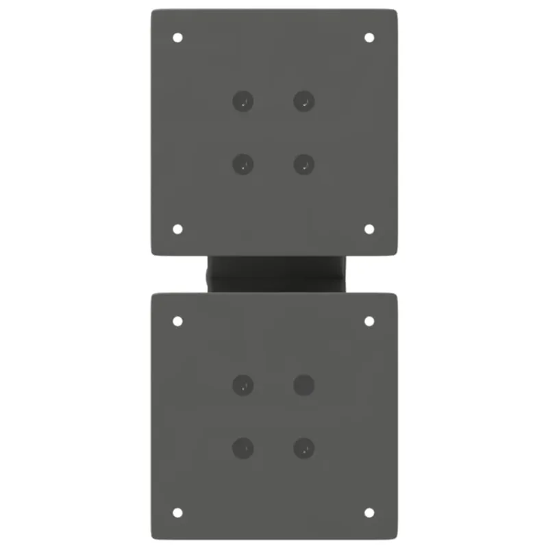 Kavos staliuko kojelės, 2 vnt., antracito spalvos, 30x(30-31) cm, plienas