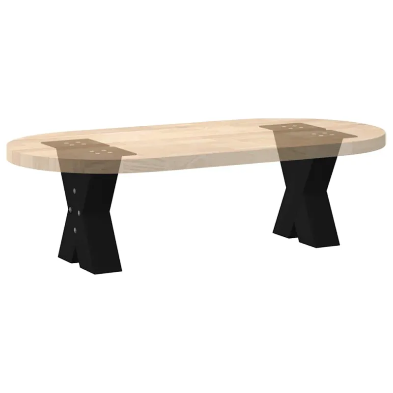 Kavos staliuko kojelės, X formos, 2 vnt., juodos, 40x(30-31) cm, plienas