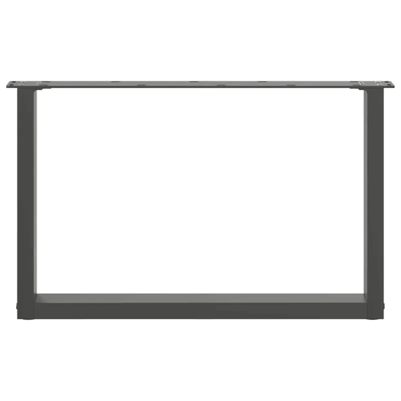 Kavos staliuko kojelės, 2 vnt., antracito spalvos, 60x(42-43) cm, plienas