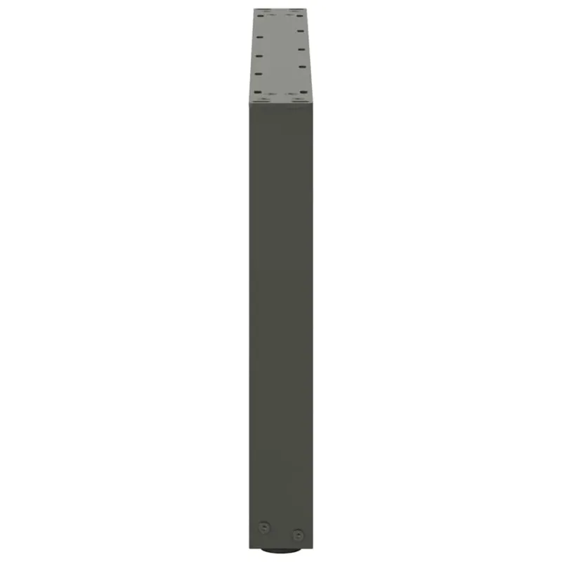 Kavos staliuko kojelės, 2 vnt., antracito spalvos, 60x(42-43) cm, plienas