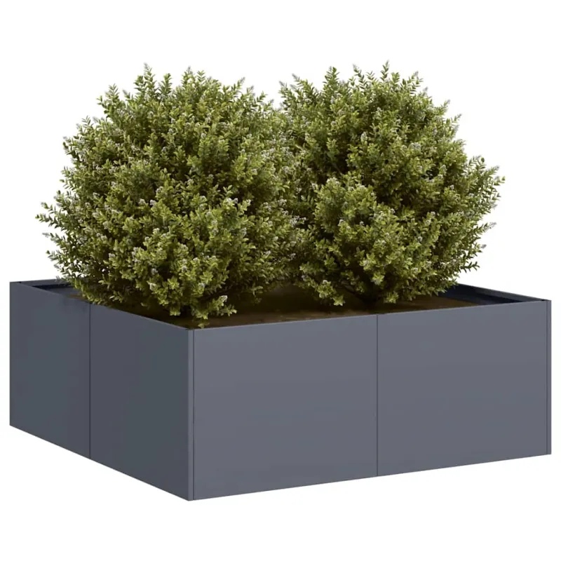 Lovelis, antracito spalvos, 80x80x30cm, plienas