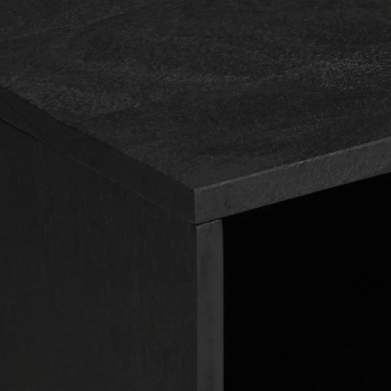 televizoriaus spintelė Juoda 80x33x46 cm Engineered Wood