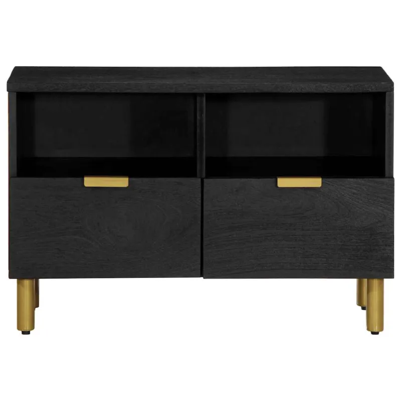 televizoriaus spintelė Juoda 70x33x46 cm Engineered Wood