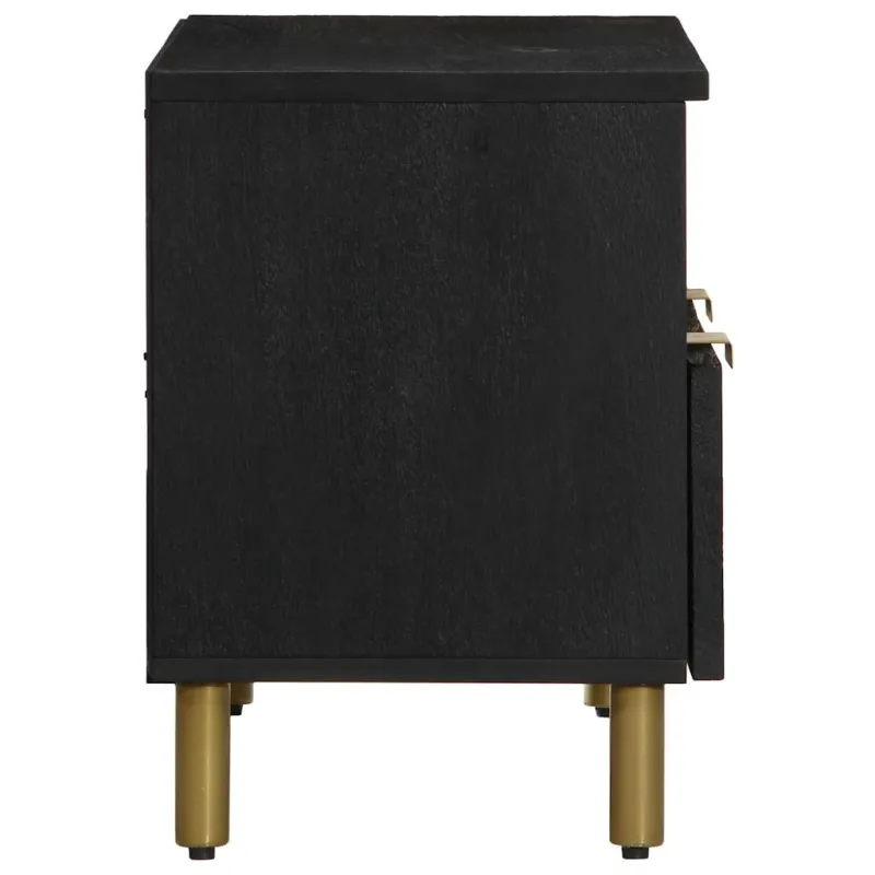 televizoriaus spintelė Juoda 70x33x46 cm Engineered Wood