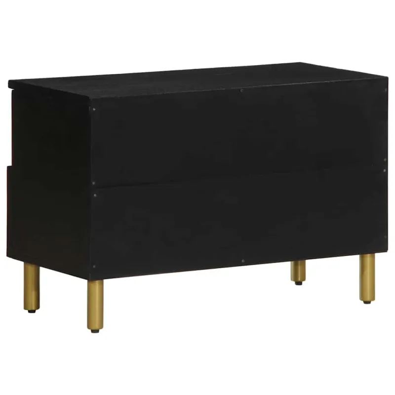 televizoriaus spintelė Juoda 70x33x46 cm Engineered Wood