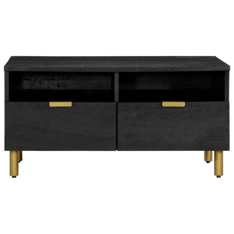 kavos staliukas juodas 80x54x40 cm Engineered Wood