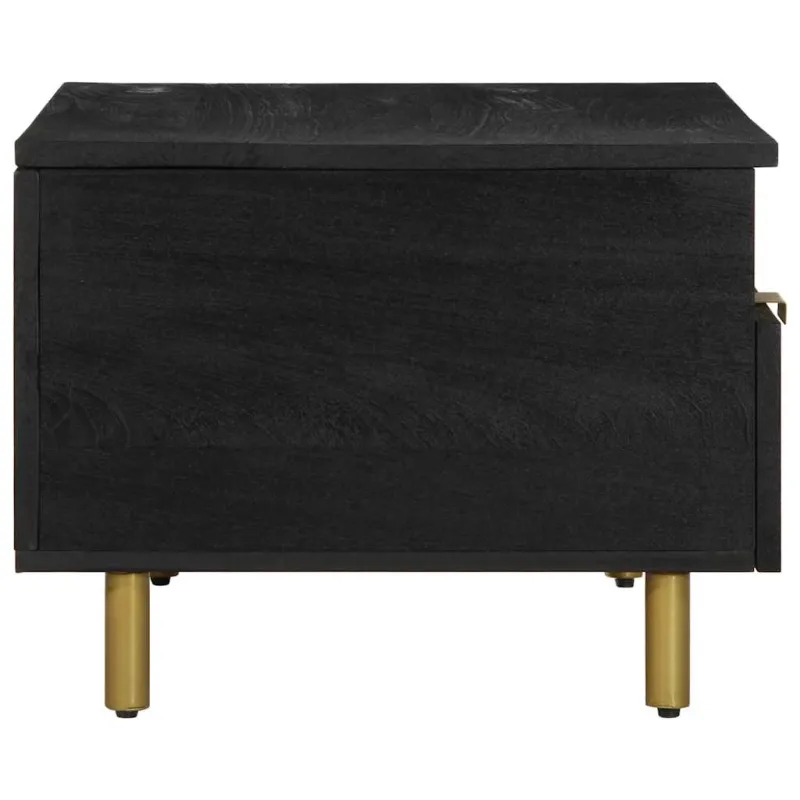kavos staliukas juodas 80x54x40 cm Engineered Wood