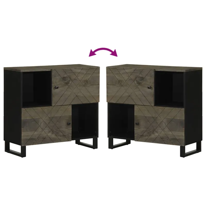 indauja juoda 80x33x75 cm masyvo mango