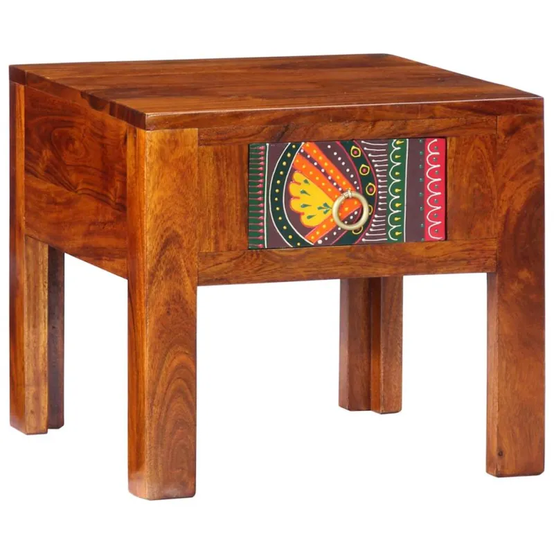 Spintelė prie lovos 40x40x36 cm Akacijos masyvo
