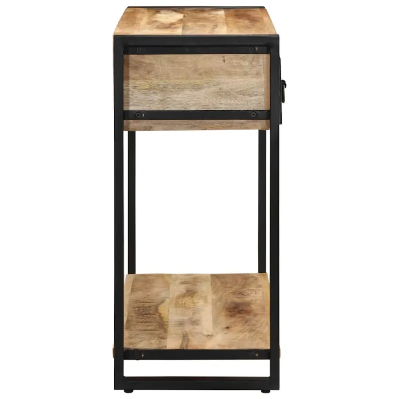konsolinis stalas 100x35x75 cm Tvirtas neapdorotas medis Mango