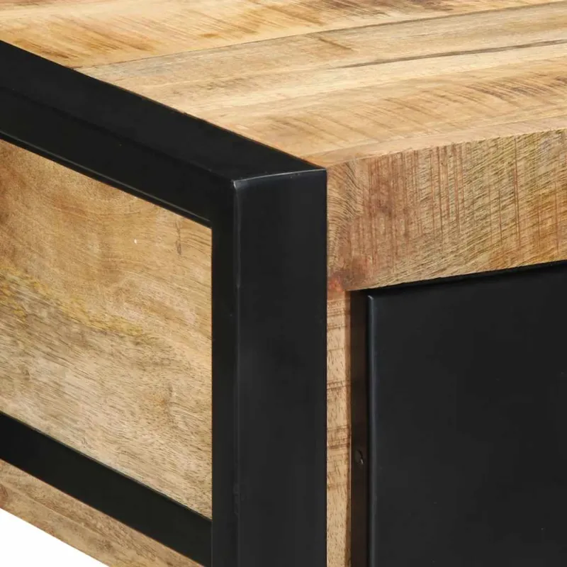konsolinis stalas 100x35x75 cm Tvirtas neapdorotas medis Mango