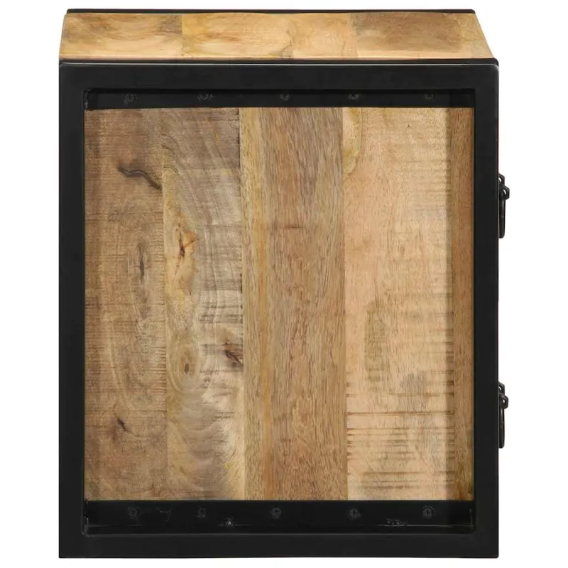 lovos spintelės 2 vnt 40x35x40cm masyvo neapdoroto medžio mango