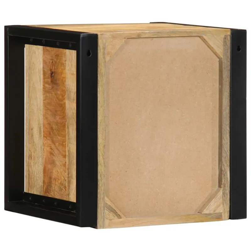 lovos spintelės 2 vnt 40x35x40cm masyvo neapdoroto medžio mango