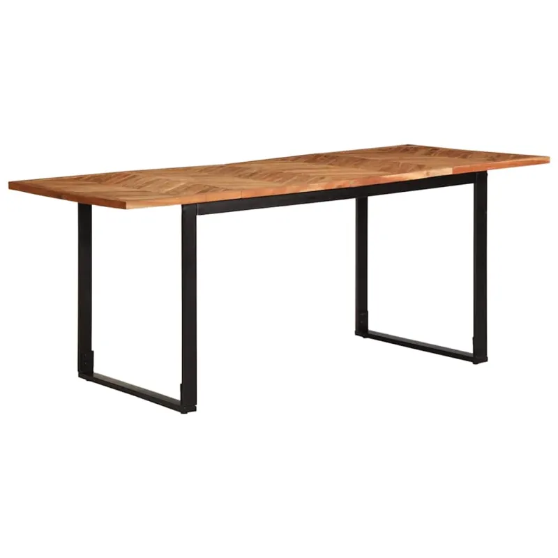 Valgomojo stalas, 180x90x75 cm, akacijos medienos masyvas